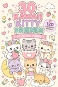 30 Kawaii Kitty Friends Coloring Pages – Cute & Easy Printable PDF 🐱💕